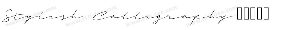Stylish Calligraphy字体转换